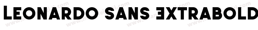 Leonardo Sans Extrabold字体转换